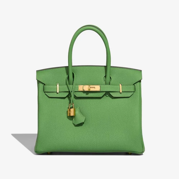 Artisan-Grade Hermès Dupes Birkin 30 Togo Vert Yucca GHW - Replica Handbags