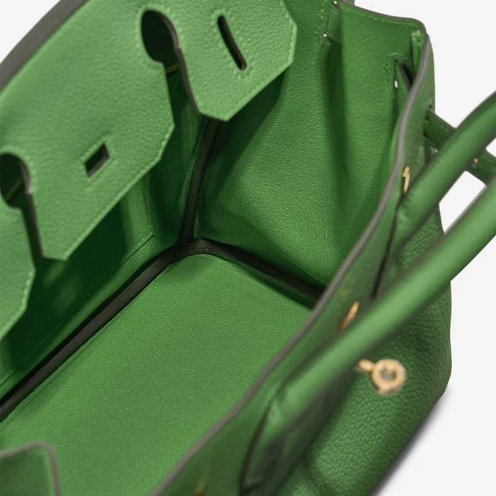 Artisan-Grade Hermès Dupes Birkin 30 Togo Vert Yucca GHW - Replica Handbags - Image 5