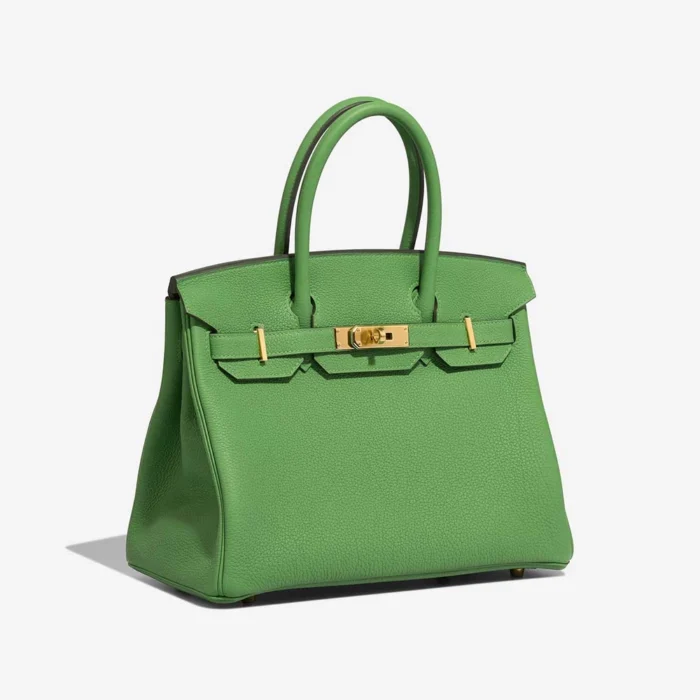 Artisan-Grade Hermès Dupes Birkin 30 Togo Vert Yucca GHW - Replica Handbags - Image 4