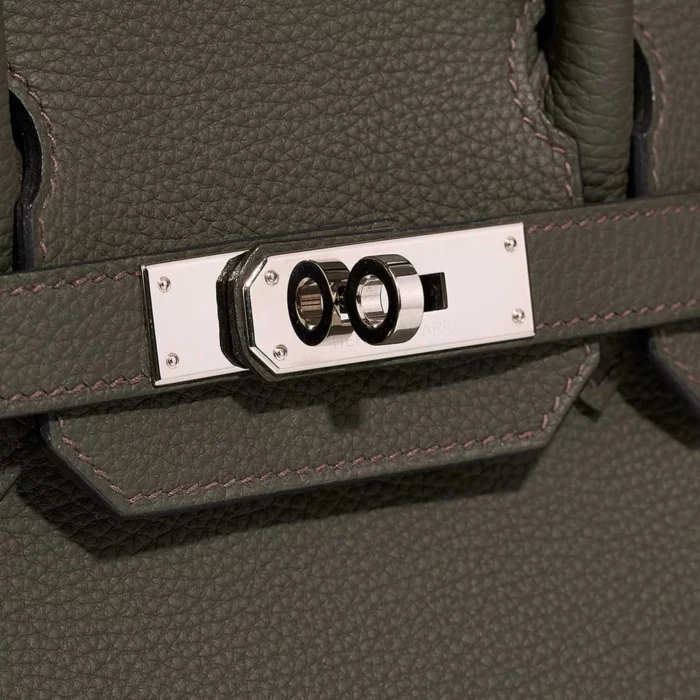 Artisan-Grade Hermès Dupes Birkin 30 Togo Vert de Gris PHW - Replica Handbags - Image 7