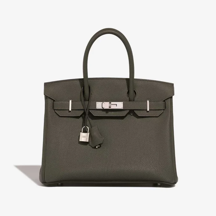 Artisan-Grade Hermès Dupes Birkin 30 Togo Vert de Gris PHW - Replica Handbags