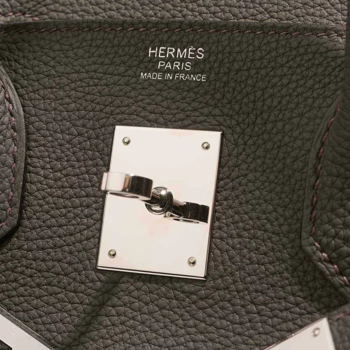 Artisan-Grade Hermès Dupes Birkin 30 Togo Vert de Gris PHW - Replica Handbags - Image 6