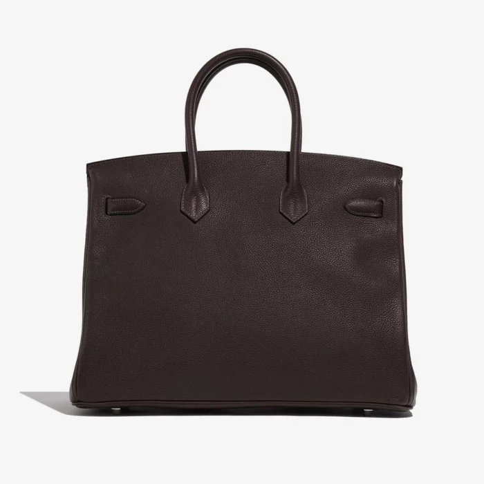 Artisan-Grade Hermès Dupes Birkin 35 Barenia Faubourg Ebene PHW - Replica Handbags - Image 2