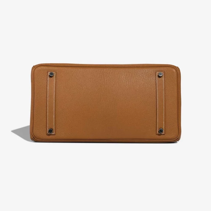 Artisan-Grade Hermès Dupes Birkin 35 Chevre de Coromandel Caramel RHW - Replica Handbags - Image 3