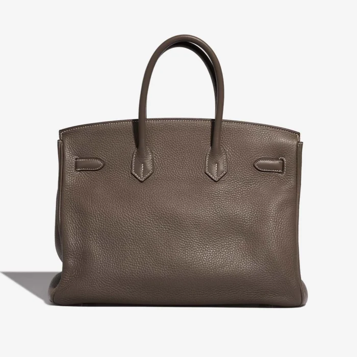 Artisan-Grade Hermès Dupes Birkin 35 Clemence Etoupe PHW - Replica Handbags - Image 2