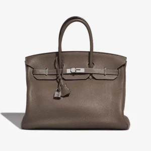 Artisan-Grade Hermès Dupes Birkin 35 Clemence Etoupe PHW