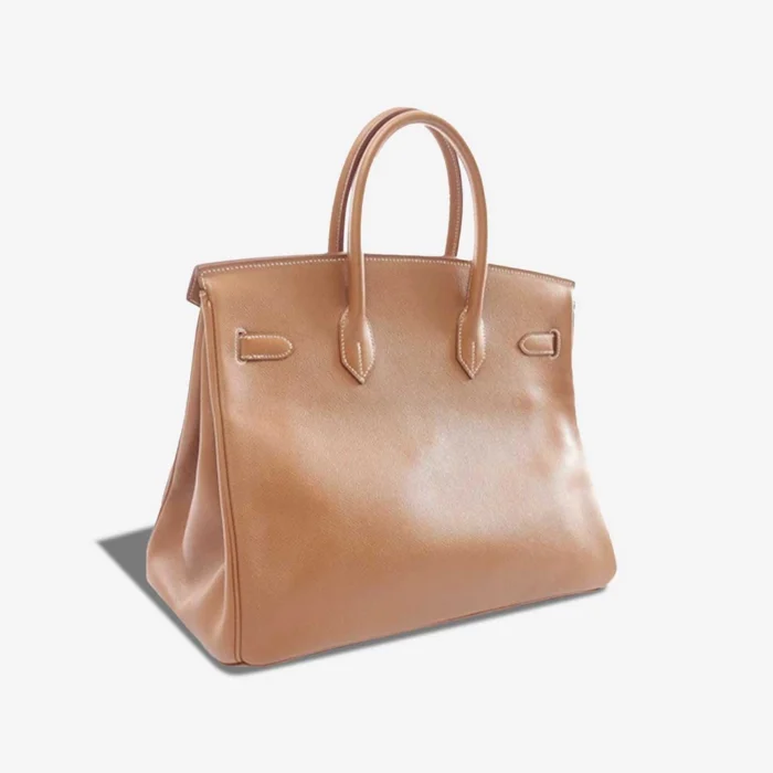 Artisan-Grade Hermès Dupes Birkin 35 Courchevel Gold GHW - Replica Handbags - Image 2