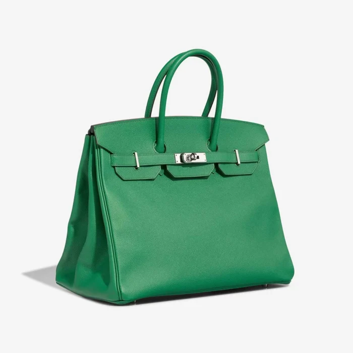 Artisan-Grade Hermès Dupes Birkin 35 Epsom Bambou PHW - Replica Handbags - Image 4