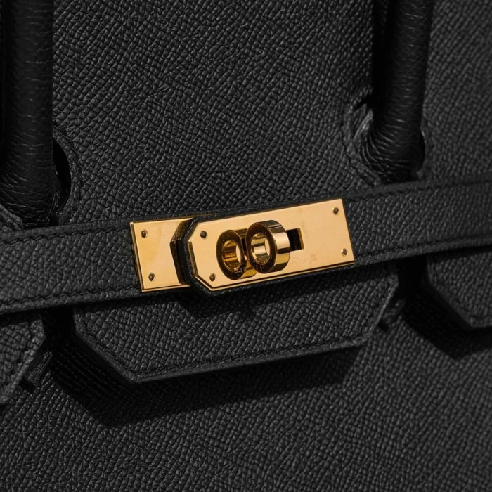 Artisan-Grade Hermès Dupes Birkin 35 Epsom Black GHW - Replica Handbags - Image 6