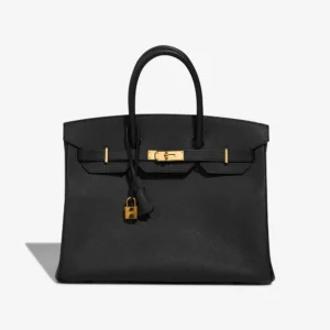 Artisan-Grade Hermès Dupes Birkin 35 Epsom Black GHW - Replica Handbags