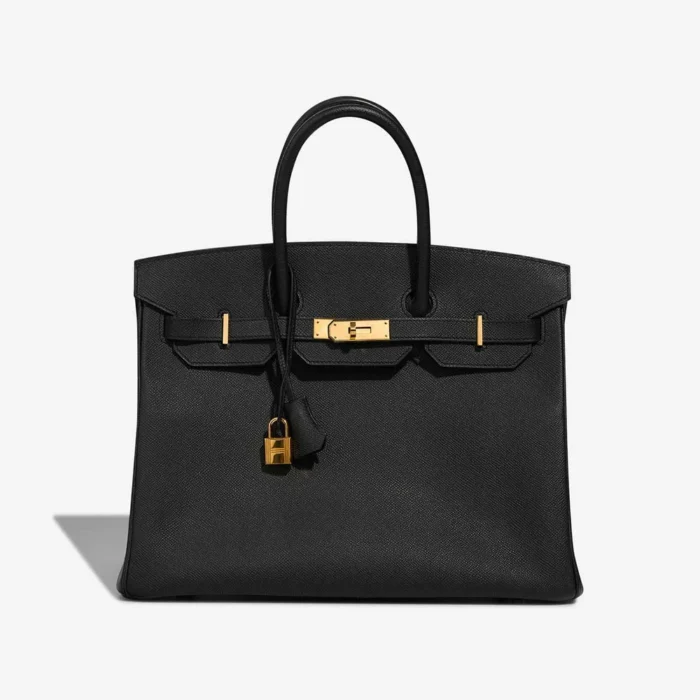 Artisan-Grade Hermès Dupes Birkin 35 Epsom Black GHW - Replica Handbags