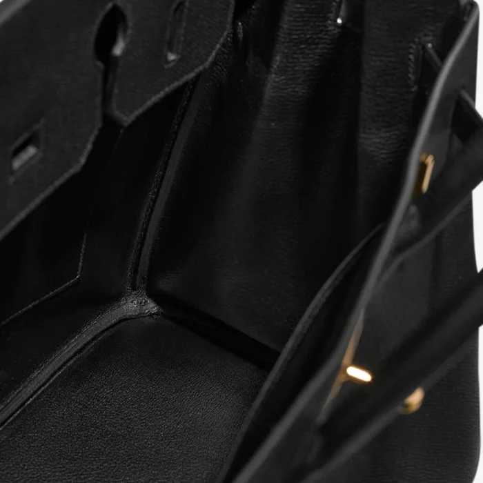 Artisan-Grade Hermès Dupes Birkin 35 Epsom Black GHW - Replica Handbags - Image 4