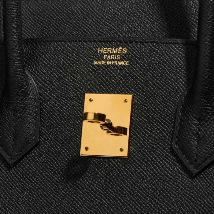 Artisan-Grade Hermès Dupes Birkin 35 Epsom Black GHW - Replica Handbags - Image 5