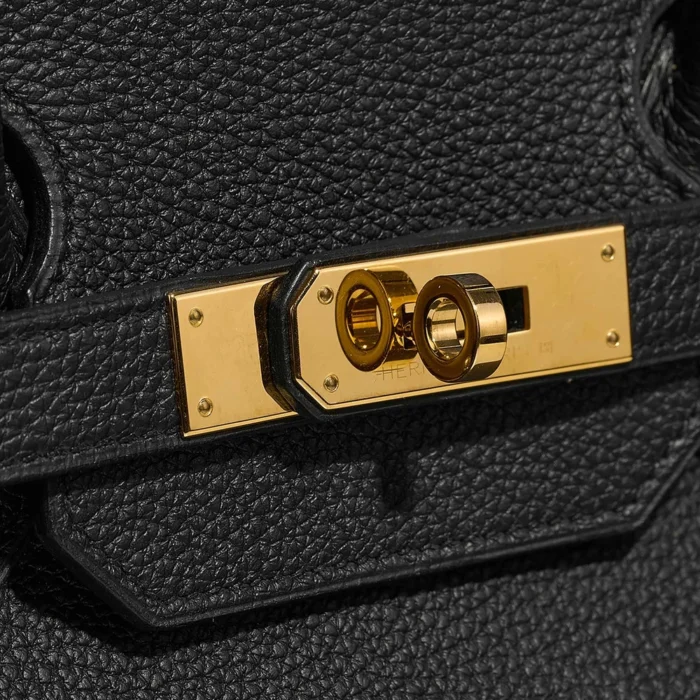 Artisan-Grade Hermès Dupes Birkin 35 Togo Black GHW - Replica Handbags - Image 7