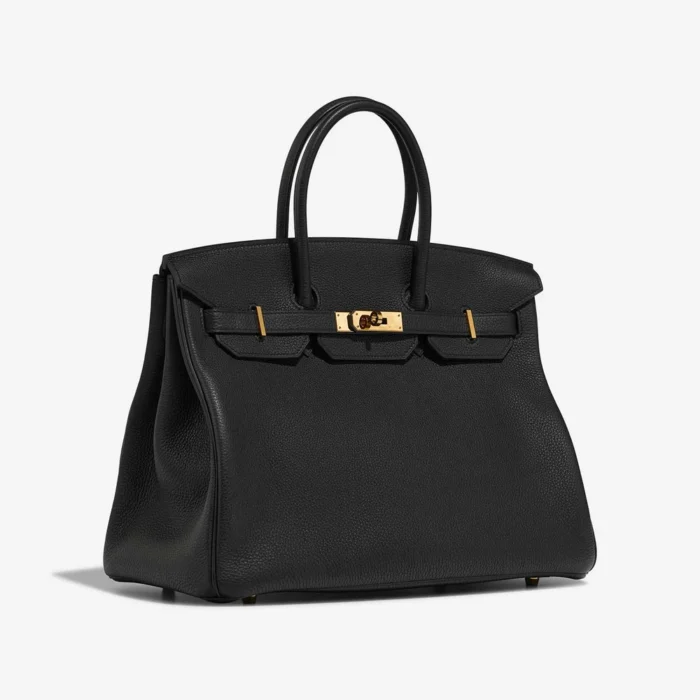 Artisan-Grade Hermès Dupes Birkin 35 Togo Black GHW - Replica Handbags - Image 4