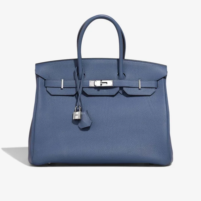 Artisan-Grade Hermès Dupes Birkin 35 Togo Blue Brighton PHW – Replica Handbags