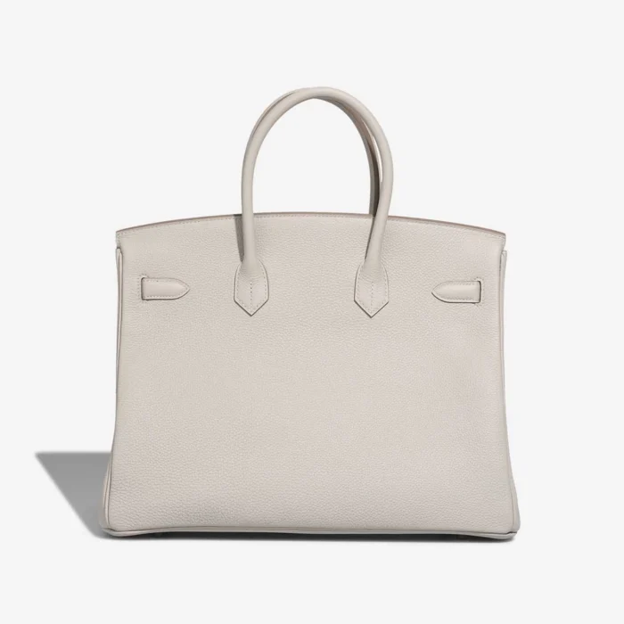 Artisan-Grade Hermès Dupes Birkin 35 Togo Gris Perle PHW - Replica Handbags - Image 2