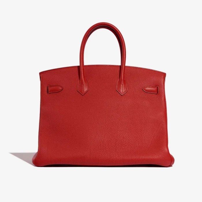 Artisan-Grade Hermès Dupes Birkin 35 Togo Rouge Tomate PHW - Replica Handbags - Image 2