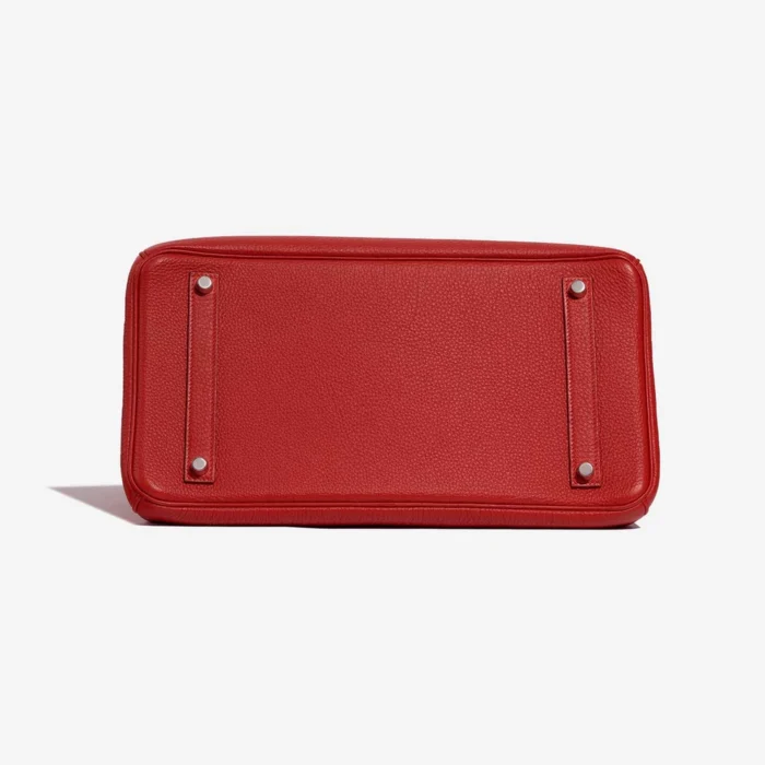 Artisan-Grade Hermès Dupes Birkin 35 Togo Rouge Tomate PHW - Replica Handbags - Image 3