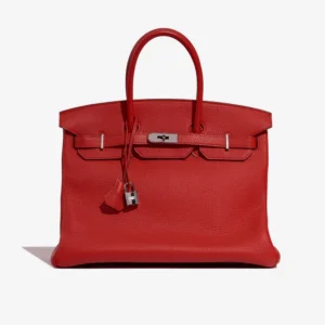 Artisan-Grade Hermès Dupes Birkin 35 Togo Rouge Tomate PHW