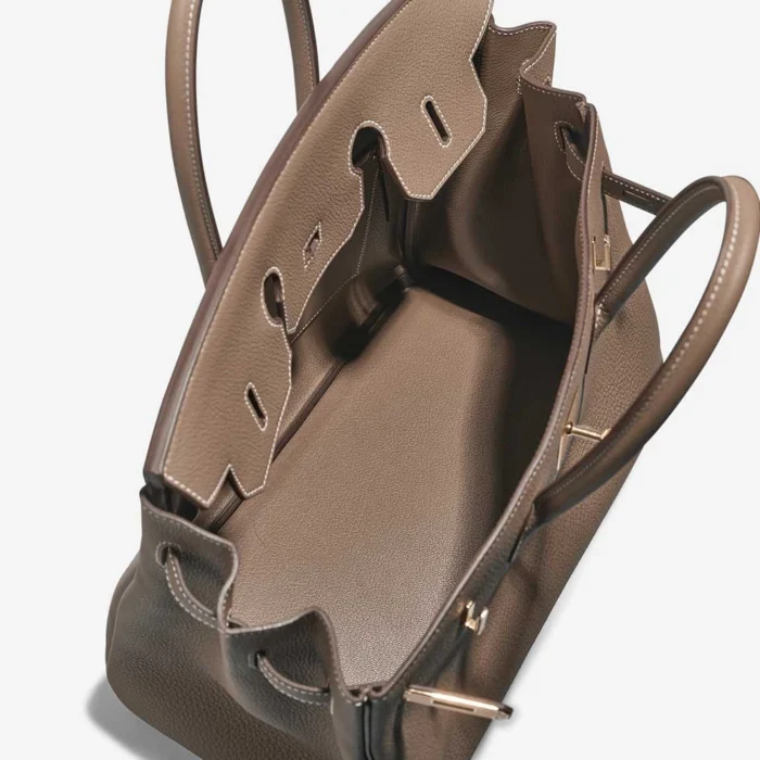 Artisan-Grade Hermès Dupes Birkin 35 Togo Etoupe GHW - Replica Handbags - Image 5
