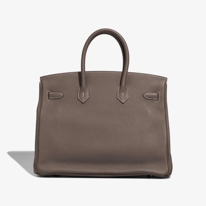 Artisan-Grade Hermès Dupes Birkin 35 Togo Etoupe PHW - Replica Handbags - Image 2