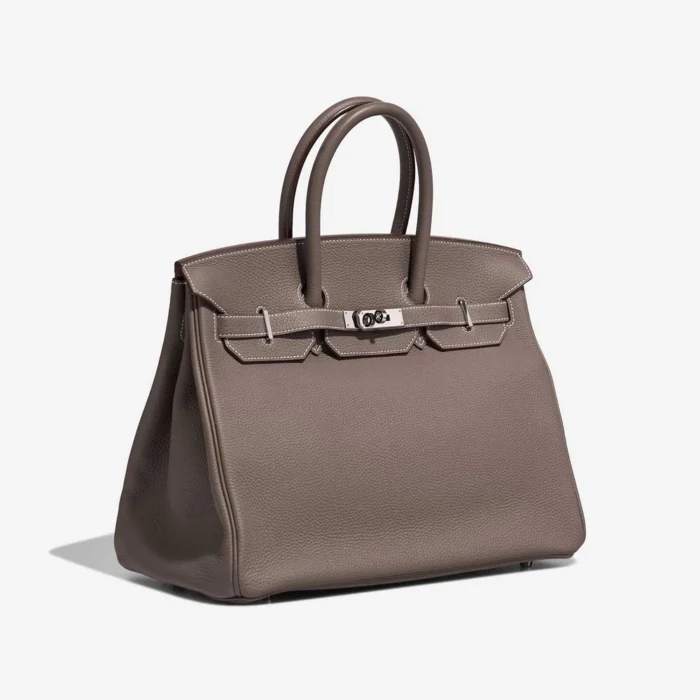 Artisan-Grade Hermès Dupes Birkin 35 Togo Etoupe PHW - Replica Handbags - Image 4