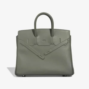 Artisan-Grade Hermès Dupes Birkin Shadow 25 Swift Gris Meyer PHW - Replica Handbags