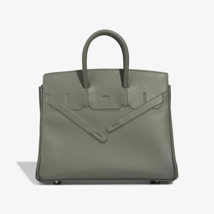 Artisan-Grade Hermès Dupes Birkin Shadow 25 Swift Gris Meyer PHW - Replica Handbags