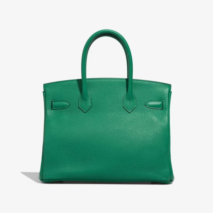 Artisan-Grade Hermès Dupes Birkin Verso 30 Clemence Vert Vertigo/Vert Fonce PHW - Replica Handbags - Image 2