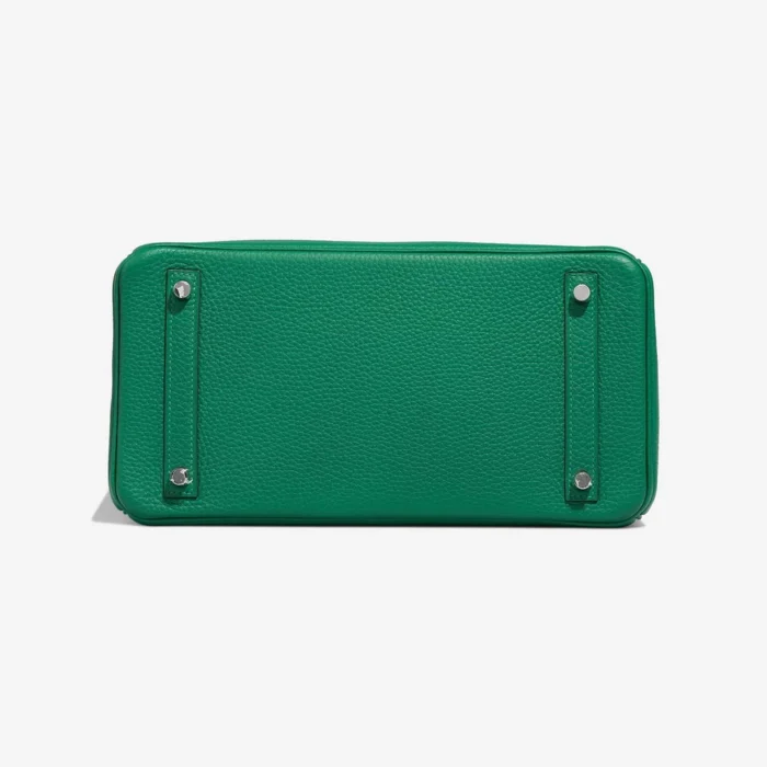 Artisan-Grade Hermès Dupes Birkin Verso 30 Clemence Vert Vertigo/Vert Fonce PHW - Replica Handbags - Image 3