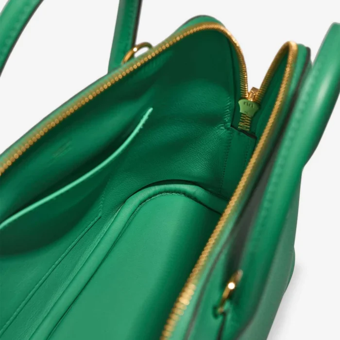 Artisan-Grade Hermès Dupes Bolide 27 Evercolor Menthe GHW - Replica Handbags - Image 6