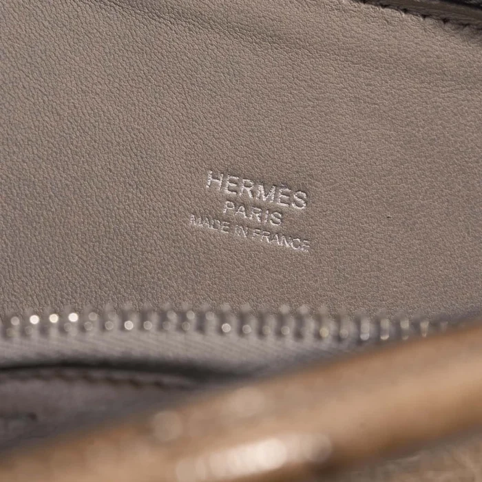 Artisan-Grade Hermès Dupes Bolide 27 Ostrich Gris Tourterelle PHW - Replica Handbags - Image 2