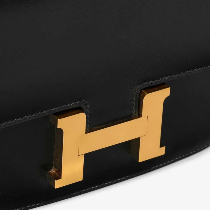 Artisan-Grade Hermès Dupes Constance 18 Box Black GHW - Replica Handbags - Image 7