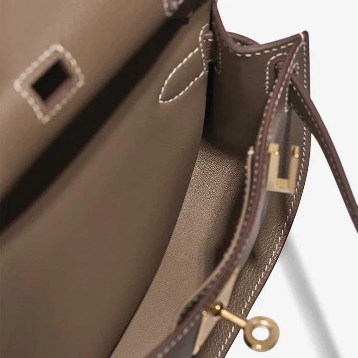 Artisan-Grade Hermès Dupes Constance 18 Chevre Chamkila Anemone GHW - Replica Handbags - Image 7