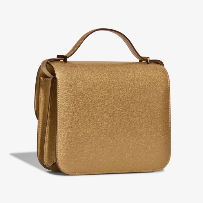 Artisan-Grade Hermès Dupes Constance 18 Chevre Mysore Dore GHW - Replica Handbags - Image 5