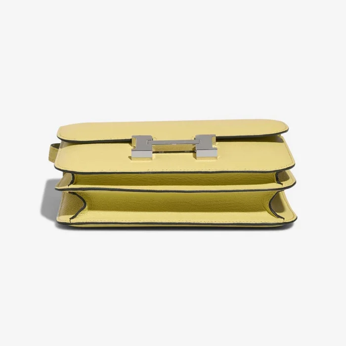 Artisan-Grade Hermès Dupes Constance 18 Chevre Mysore Jaune Bourgeon PHW - Replica Handbags - Image 4