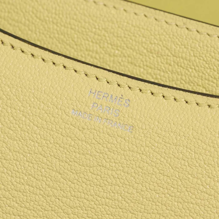 Artisan-Grade Hermès Dupes Constance 18 Chevre Mysore Jaune Bourgeon PHW - Replica Handbags - Image 2