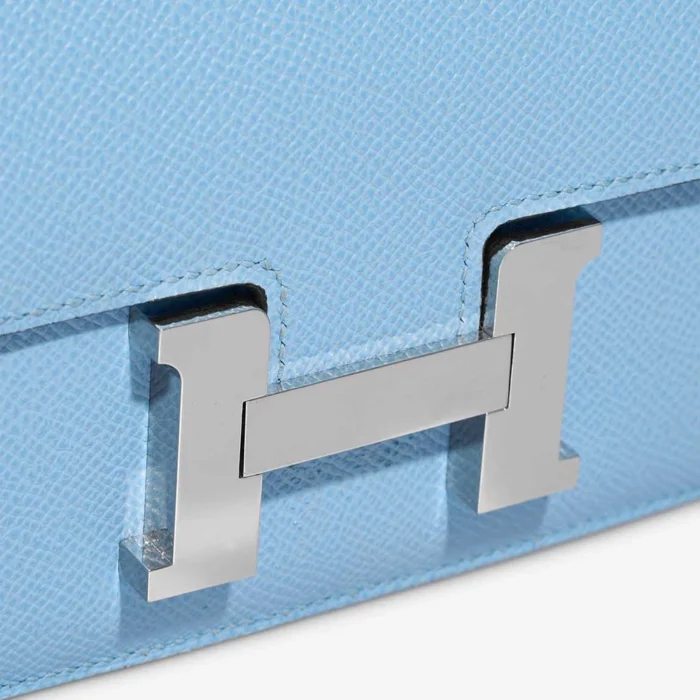 Artisan-Grade Hermès Dupes Constance 18 Epsom Celeste PHW - Replica Handbags - Image 7