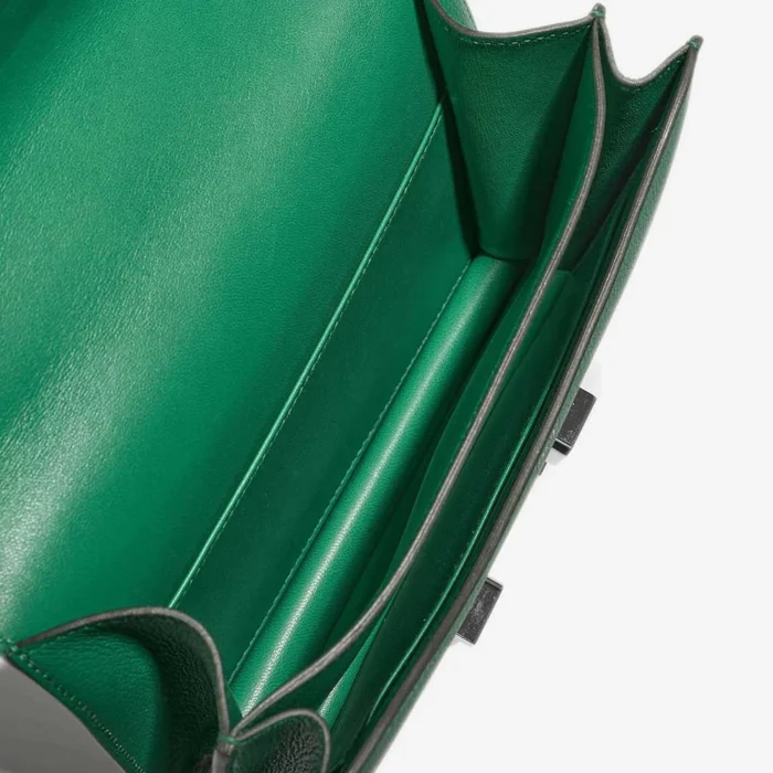 Artisan-Grade Hermès Dupes Constance 18 Evercolor Vert Jade PHW - Replica Handbags - Image 7