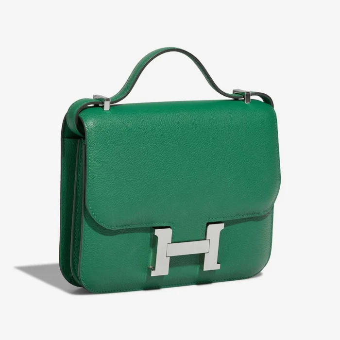 Artisan-Grade Hermès Dupes Constance 18 Evercolor Vert Jade PHW - Replica Handbags - Image 6