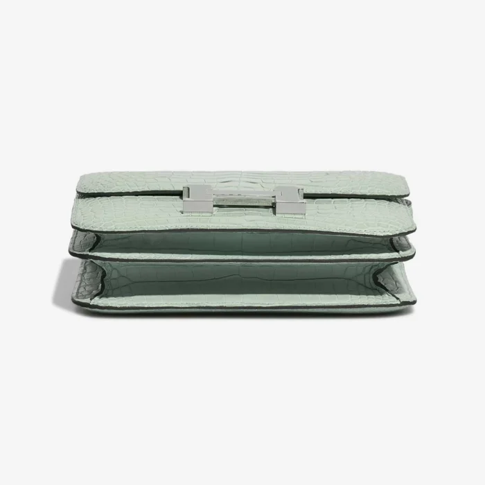 Artisan-Grade Hermès Dupes Constance 18 Matte Alligator Vert d’Eau PHW - Replica Handbags - Image 4