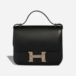 Artisan-Grade Hermès Dupes Constance 18 Veau Monsieur/Lizard Black LHW - Replica Handbags