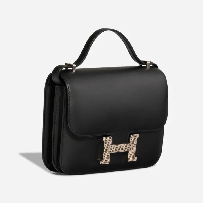 Artisan-Grade Hermès Dupes Constance 18 Veau Monsieur/Lizard Black LHW - Replica Handbags - Image 5