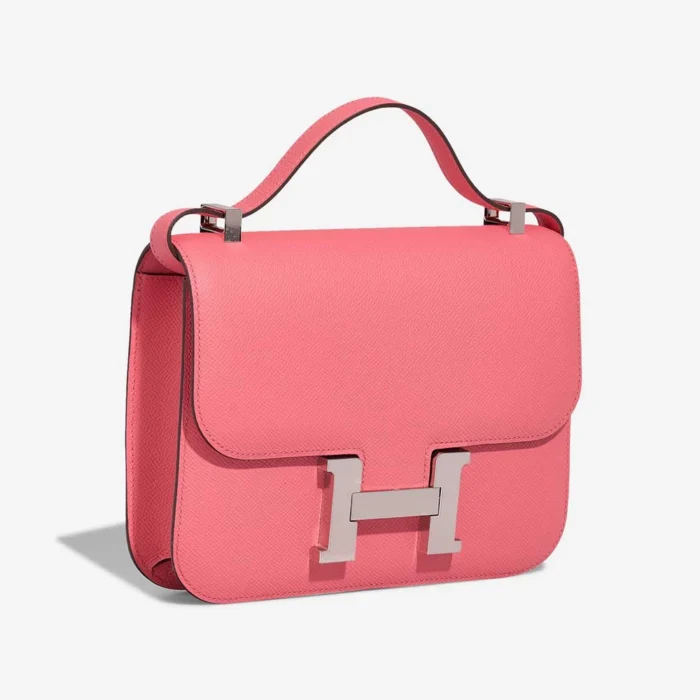 Artisan-Grade Hermès Dupes Constance 24 Epsom Rose Azalee PHW - Replica Handbags - Image 5
