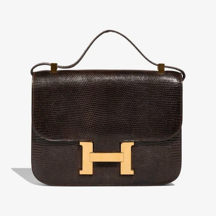 Artisan-Grade Hermès Dupes Constance 24 Salvator Lizard Marron GHW - Replica Handbags