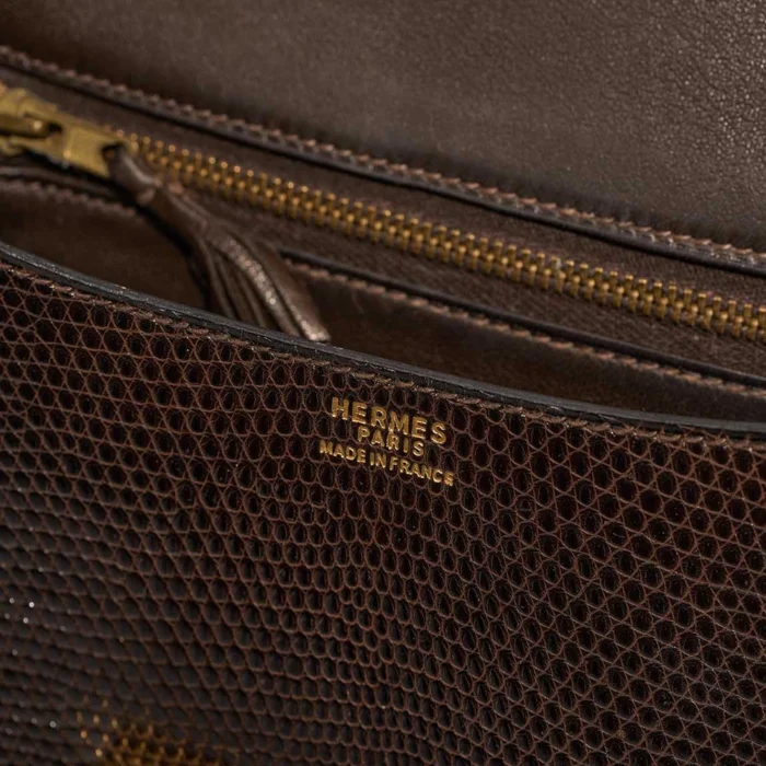 Artisan-Grade Hermès Dupes Constance 24 Salvator Lizard Marron GHW - Replica Handbags - Image 2