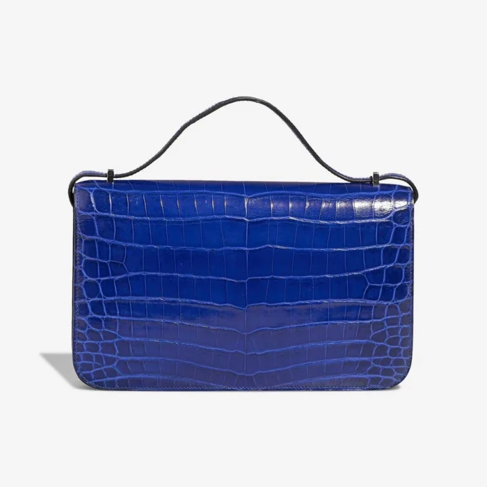 Artisan-Grade Hermès Dupes Constance Elan Niloticus Crocodile Bleu electrique PHW - Replica Handbags - Image 3