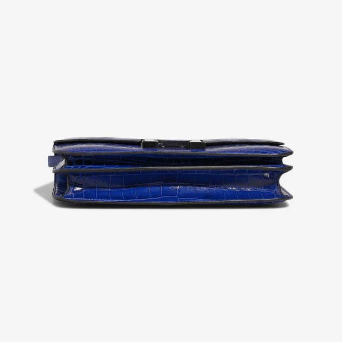 Artisan-Grade Hermès Dupes Constance Elan Niloticus Crocodile Bleu electrique PHW - Replica Handbags - Image 4