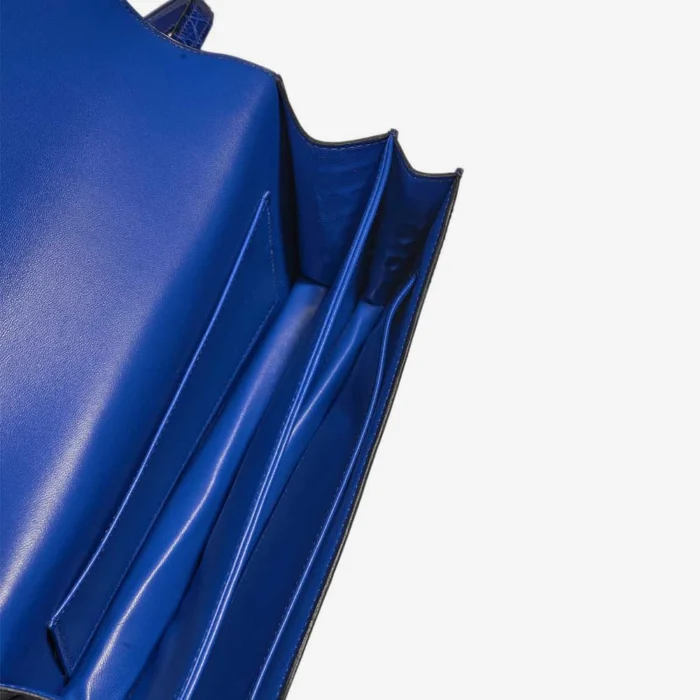 Artisan-Grade Hermès Dupes Constance Elan Niloticus Crocodile Bleu electrique PHW - Replica Handbags - Image 6